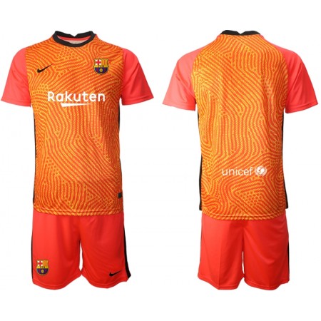 Tenue FC Barcelone Gardien Enfant 2020-2021 M003 Maillot de Foot